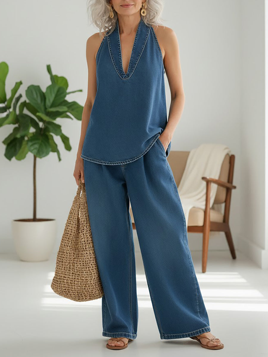 Denise - Twee-delige Denim Set