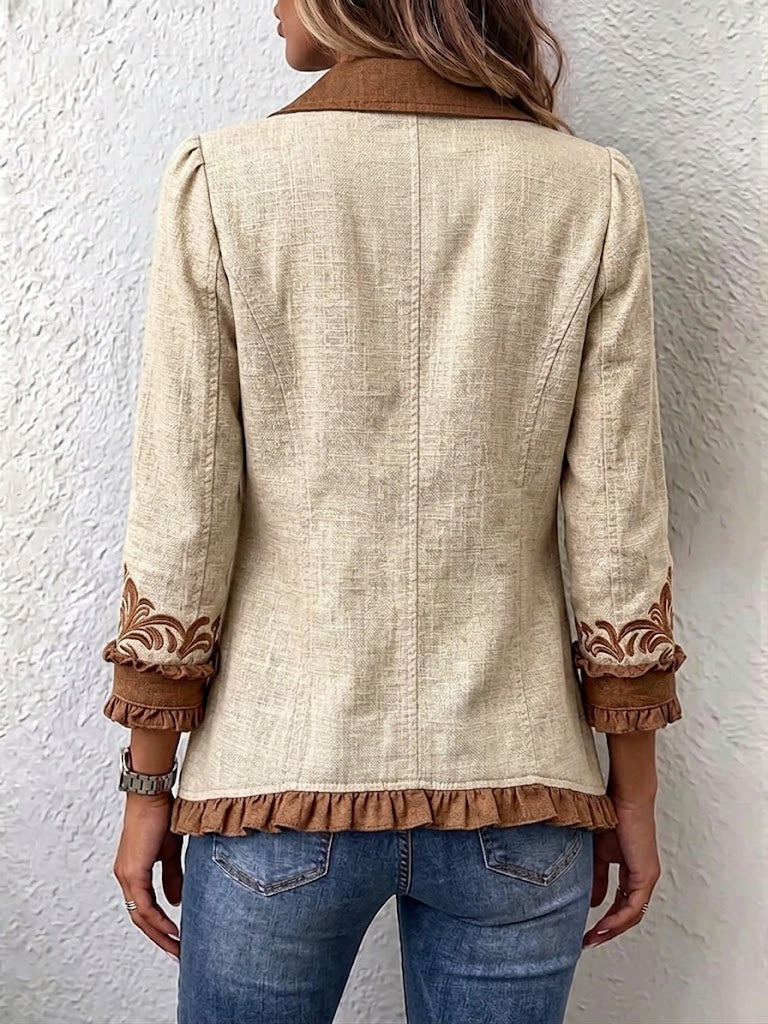 Scarlett | Vintage Bohemian Bloemige Rimpeljas