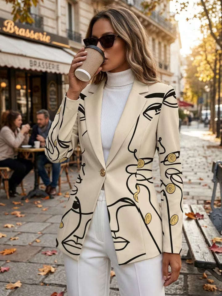 Audrey | Dames Line Art Blazer