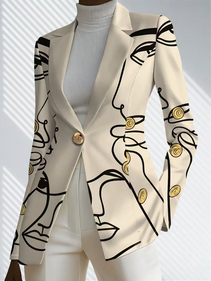 Audrey | Dames Line Art Blazer