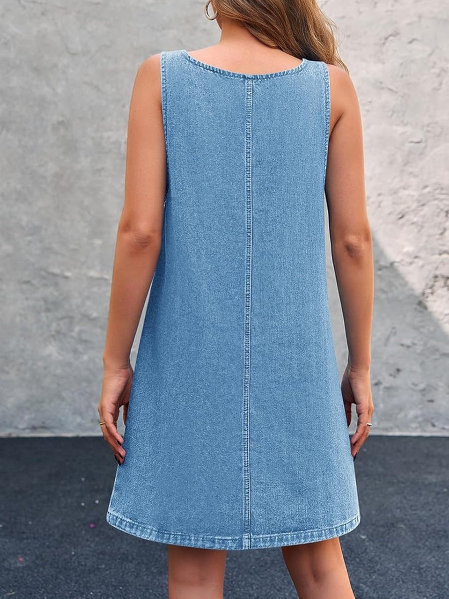 Piper - Casual Denim Dungaree Jurk