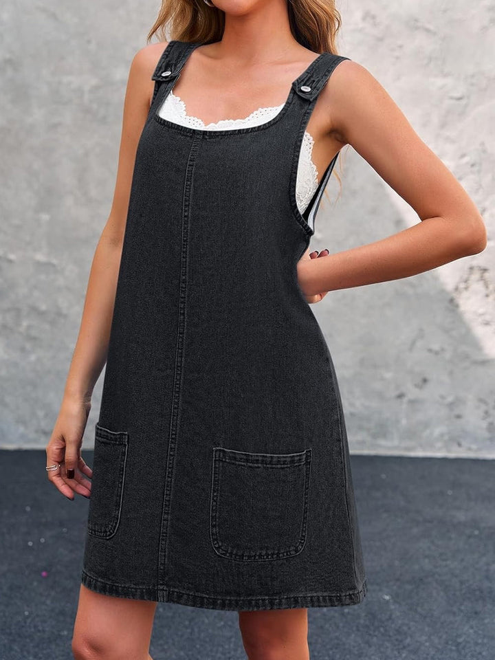 Piper - Casual Denim Dungaree Jurk