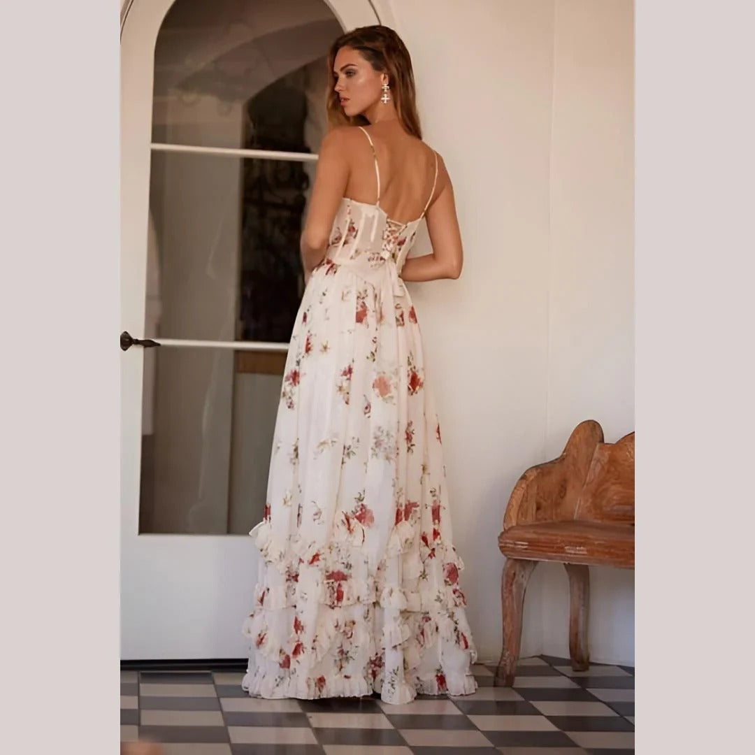 Keira - Midi-jurk met Bloemenpatroon