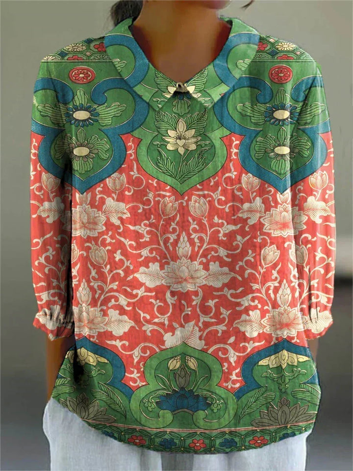 Samantha - Koninklijke Lotus Blouse