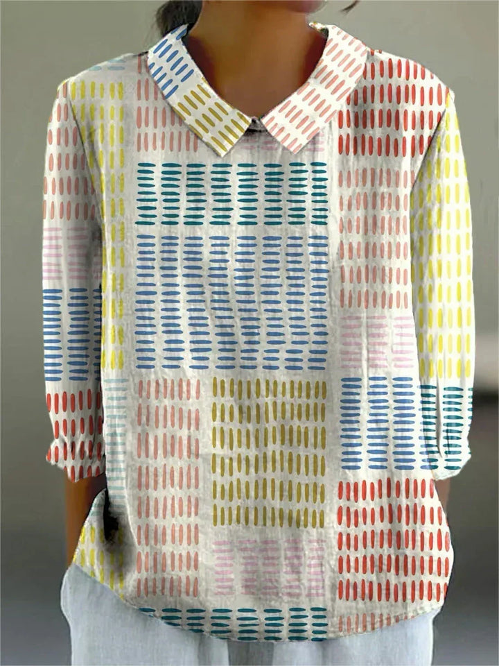Kelly - Kleurblok Dash Blouse